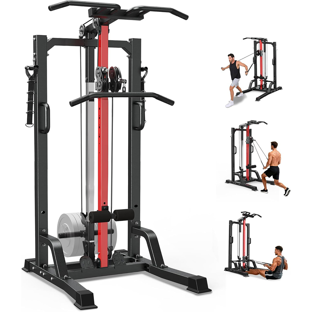 Home Gym Lat Pulldown - Pooboo Home Gym Machine - High/Low