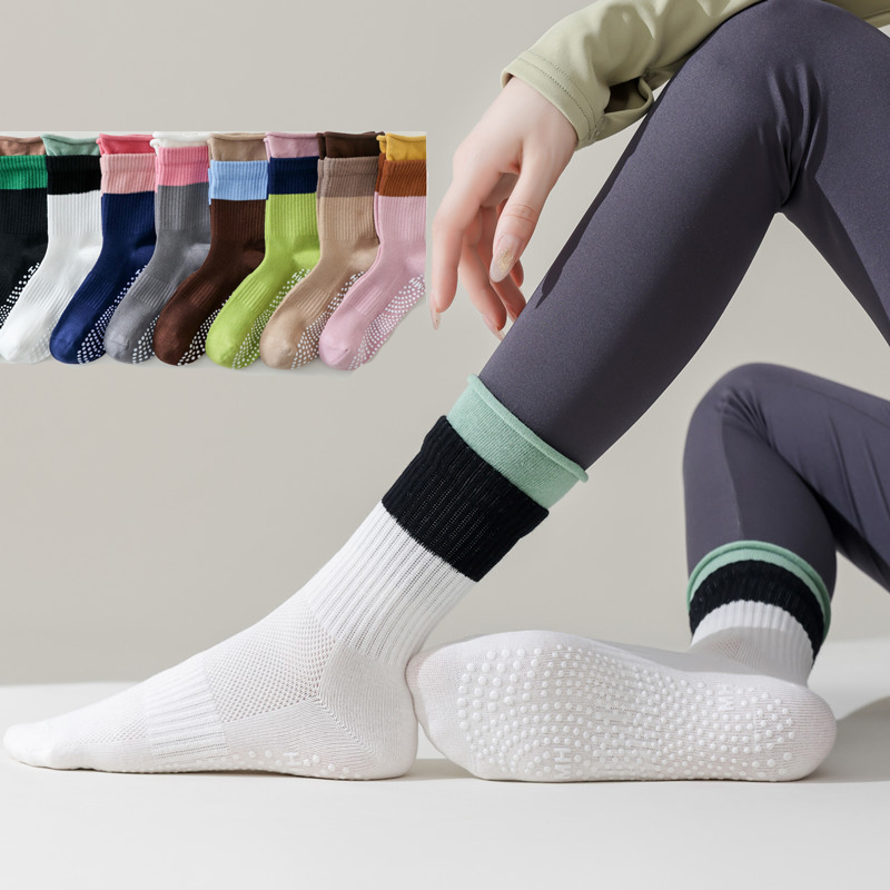 Home Gym Floor - Silicone Non-slip Yoga Socks Women Color