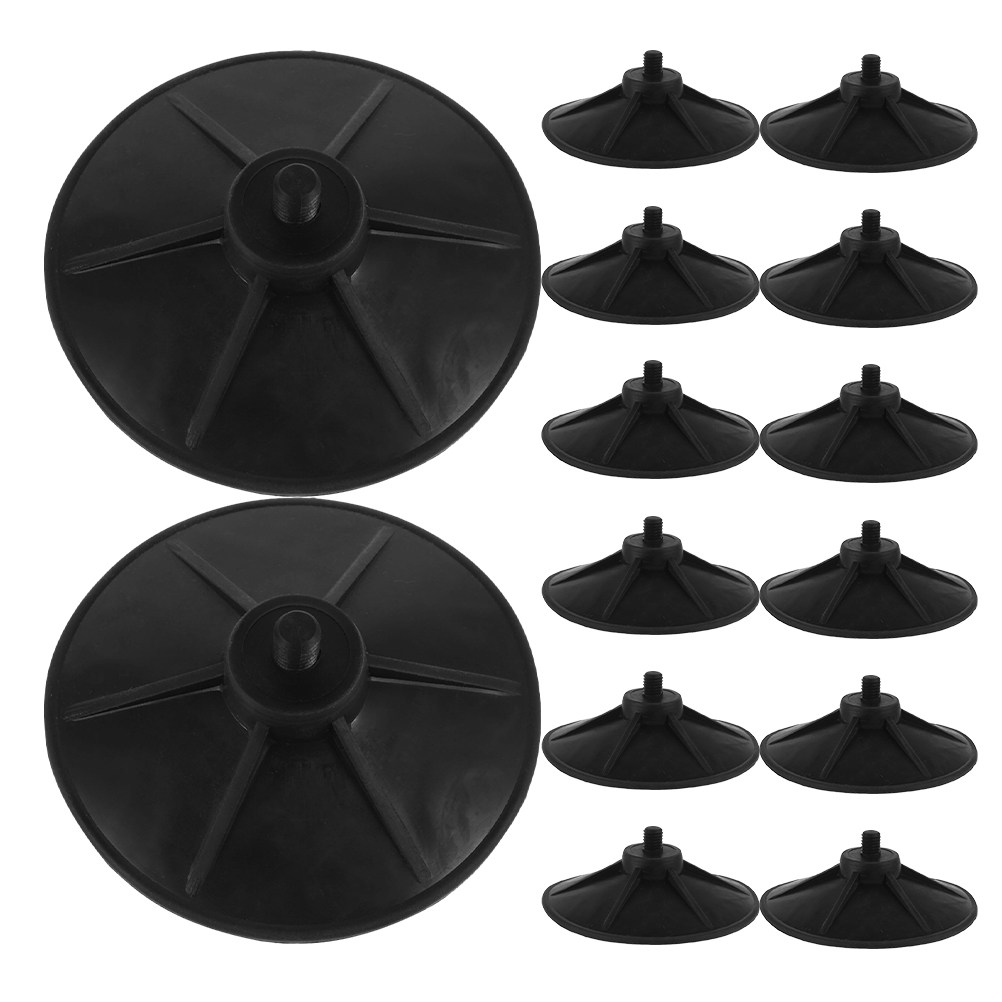 Home Gym Floor - 16pcs Punching Bag Suction Base Heavy