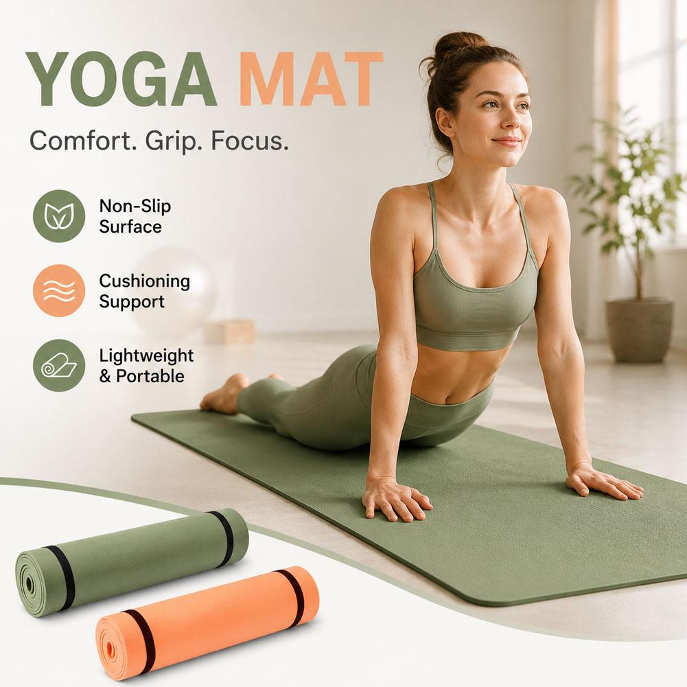 Home Gym Floor - Thick Yoga Mat Anti-skid Sports Fitness