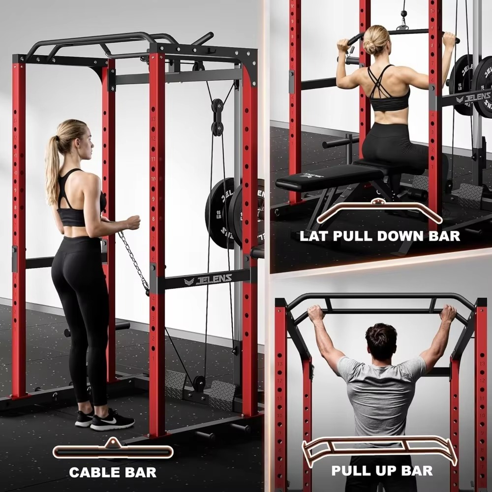 S21 Power Cage Multi-Function  - Home Gym Rack With Cables 评论和价格