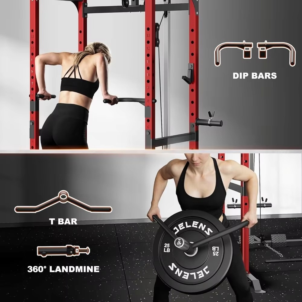 S21 Power Cage Multi-Function  - Home Gym Rack With Cables 评论和价格