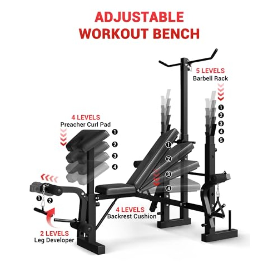 Home Gym 8-in-1 Foldable Weigh - Home Gym Lat Pulldown 评论和价格