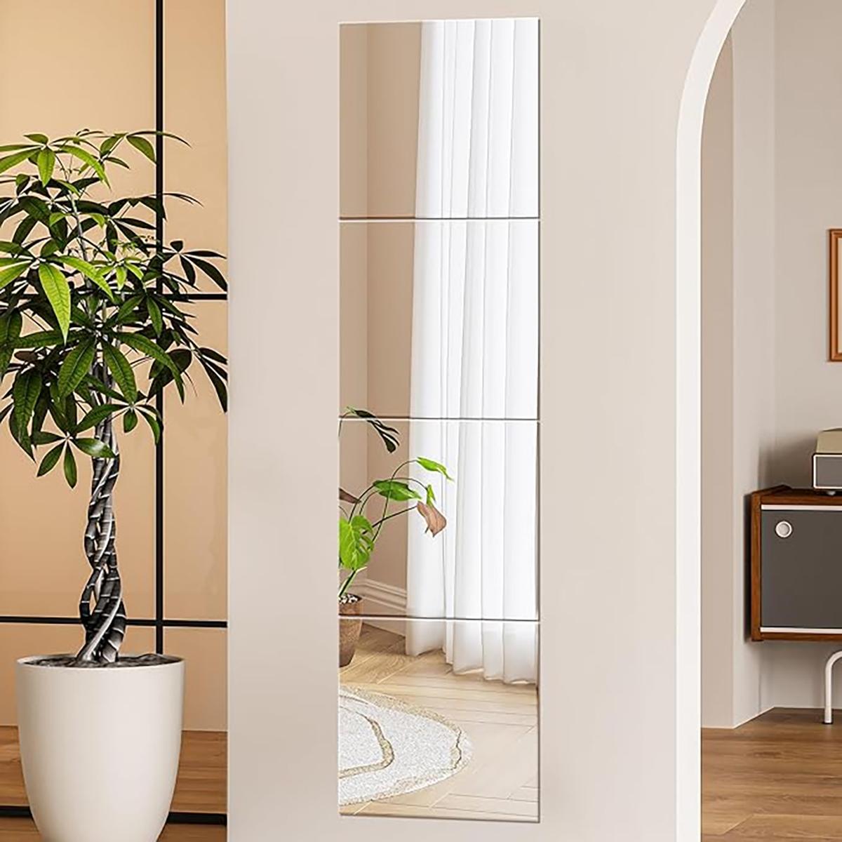 4Pcs Acrylic Mirror Wall Stick - Home Gym Needs 评论和价格