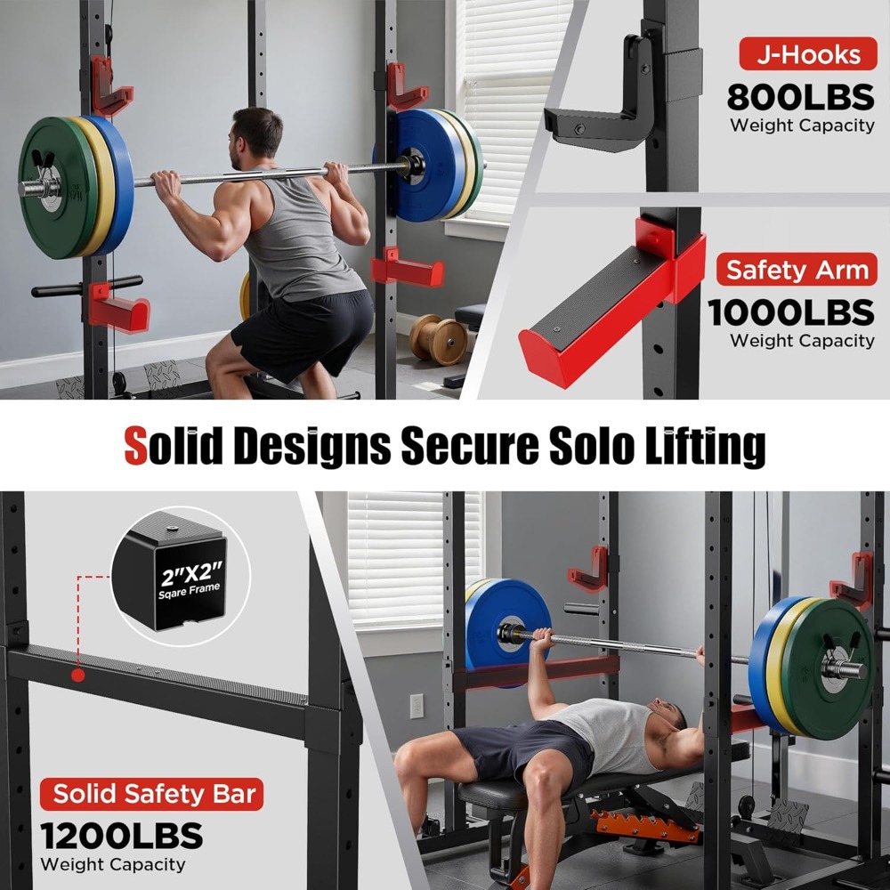 Multi-Functional Power Cage Sq - Home Gym Lat Pulldown 评论和价格