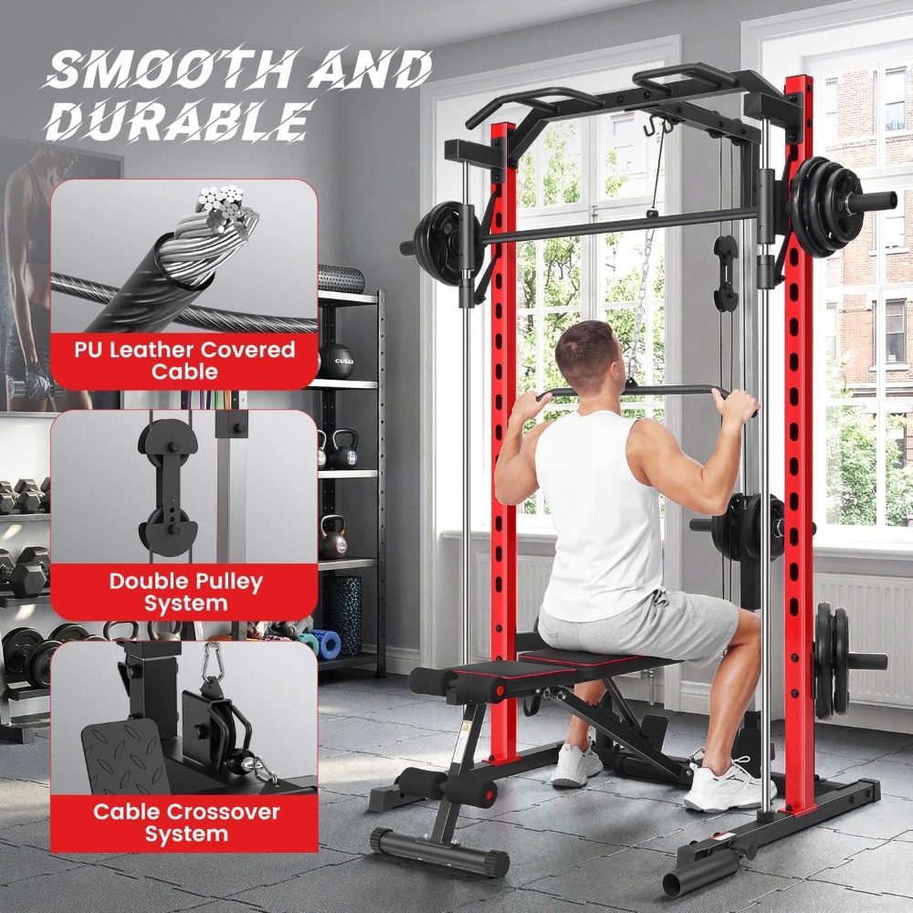 All-in-One Smith Machine Power - Home Gym Lat Pulldown 评论和价格