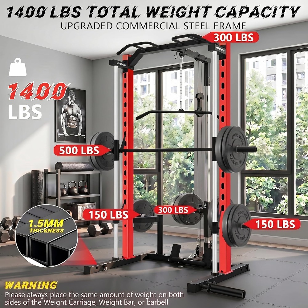 All-in-One Smith Machine Power - Home Gym Lat Pulldown 评论和价格