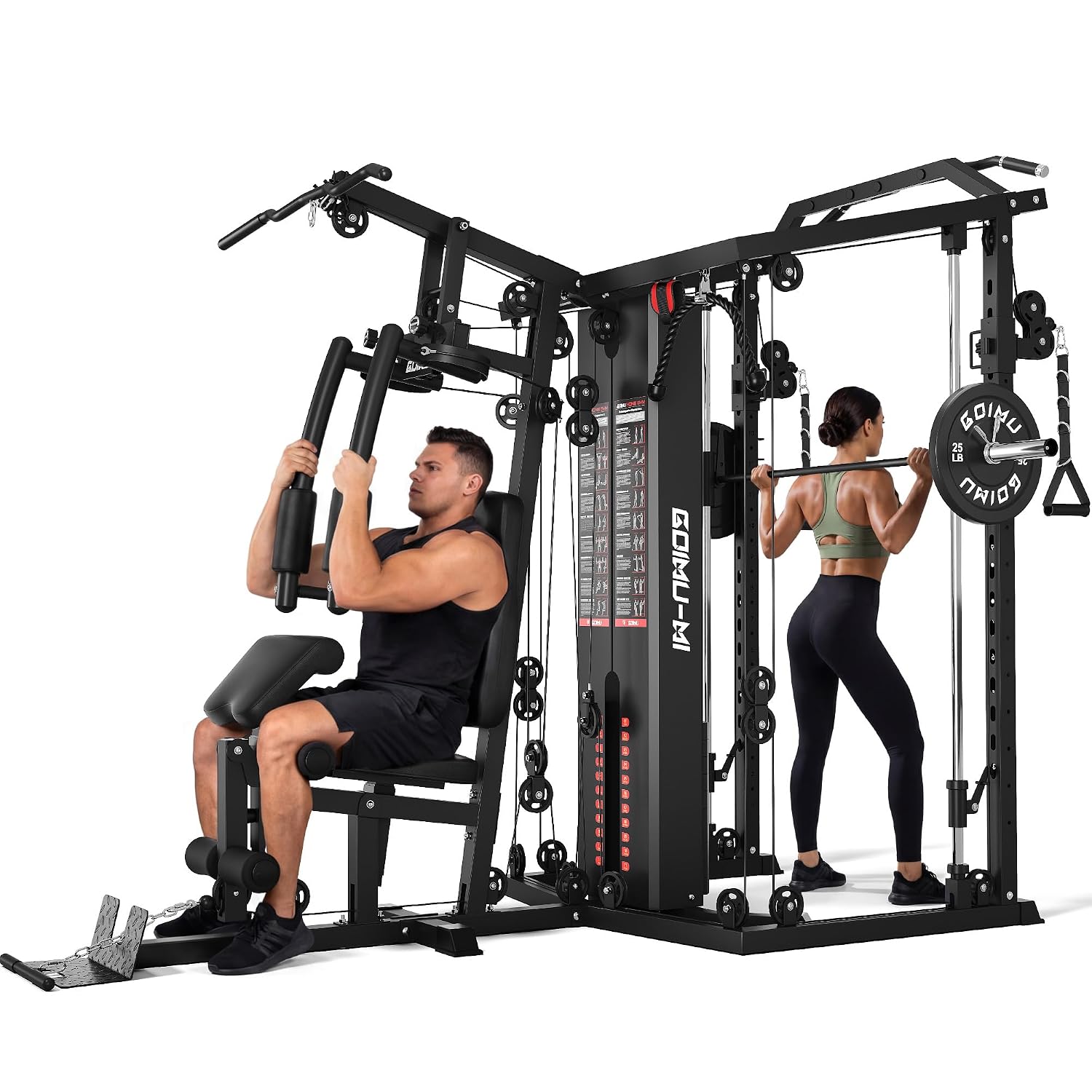 DM01 Dual-Station Smith Machin - Home Gym One Machine 评论和价格