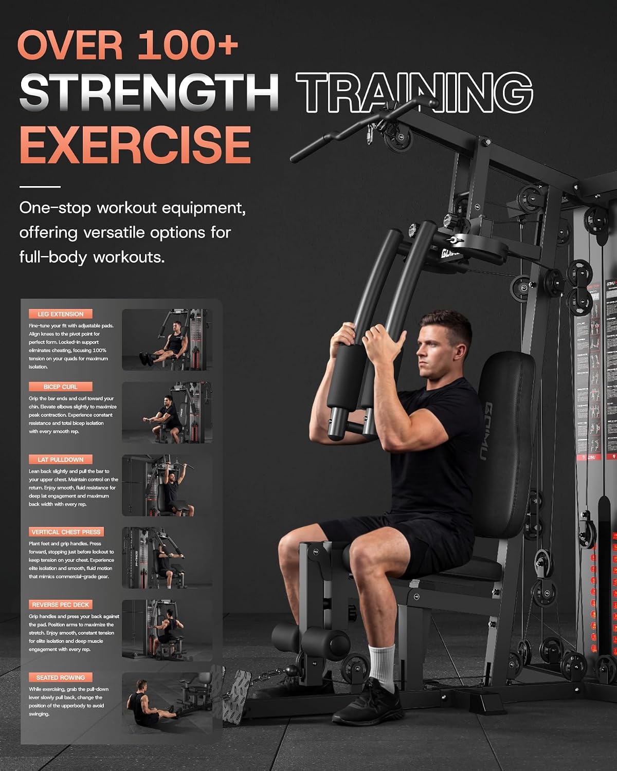 DM01 Dual-Station Smith Machin - Home Gym One Machine 评论和价格