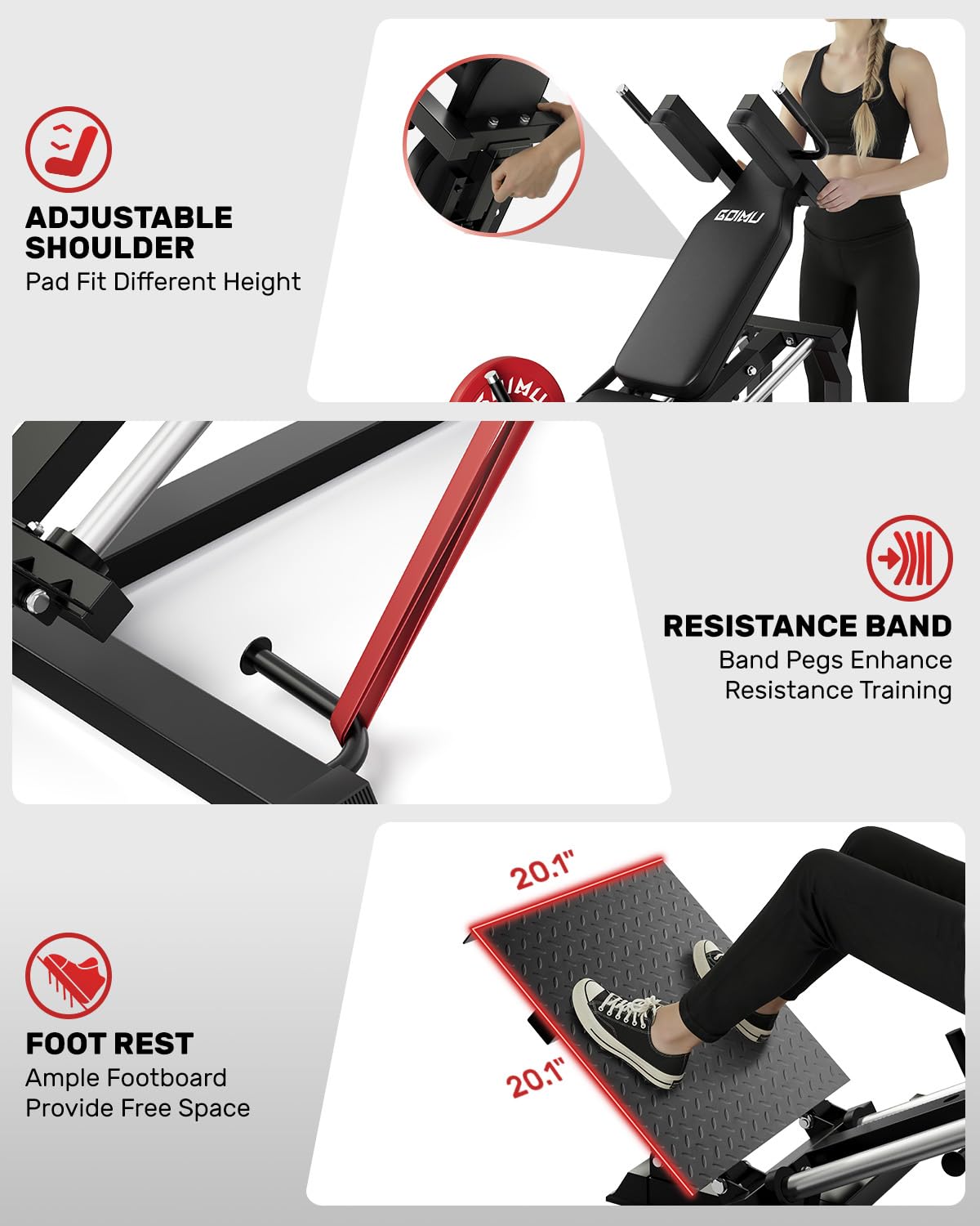 L5 Leg Press Hack Squat Machin - Home Gym With Leg Press 评论和价格