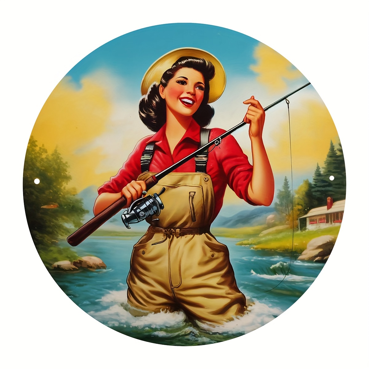 Fly Fishing Aluminum Sign - Pe - Home Gym In Garage 评论和价格