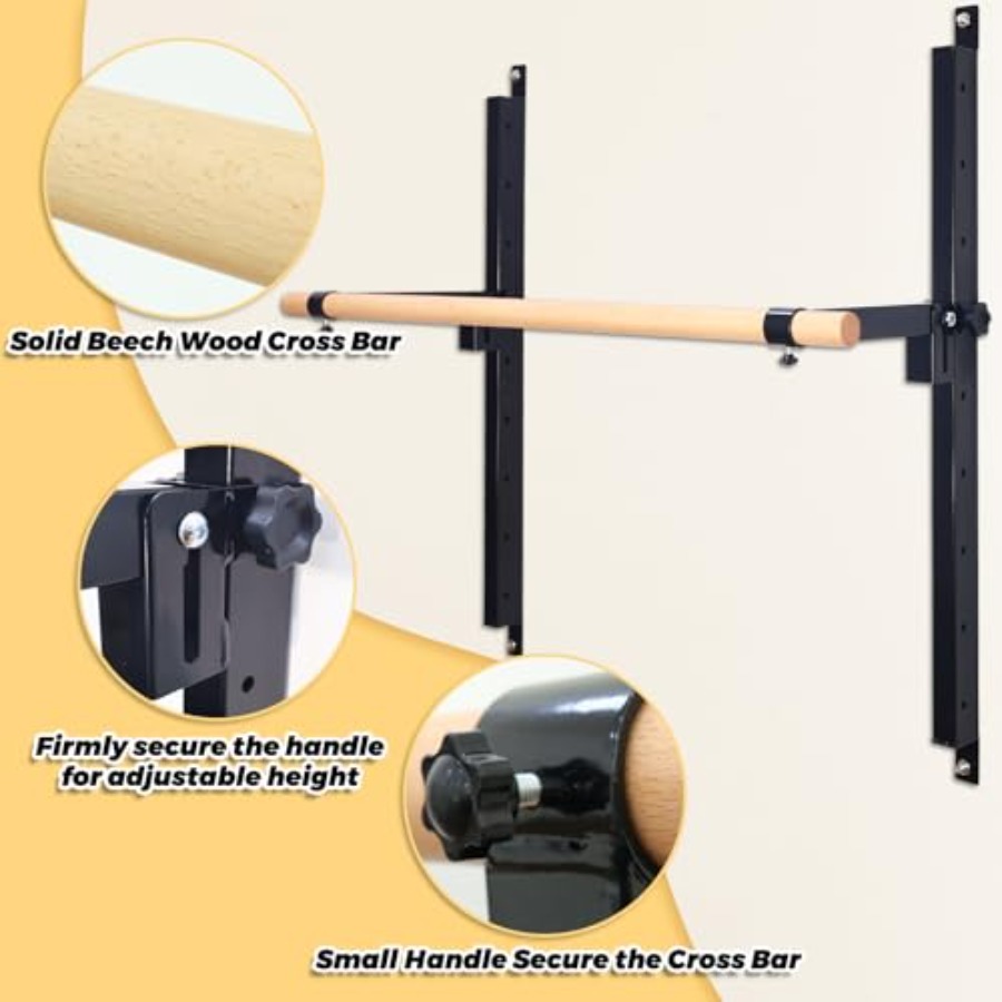 Wall Mounted Ballet Barre 4ft  - Home Gym Foldable 评论和价格