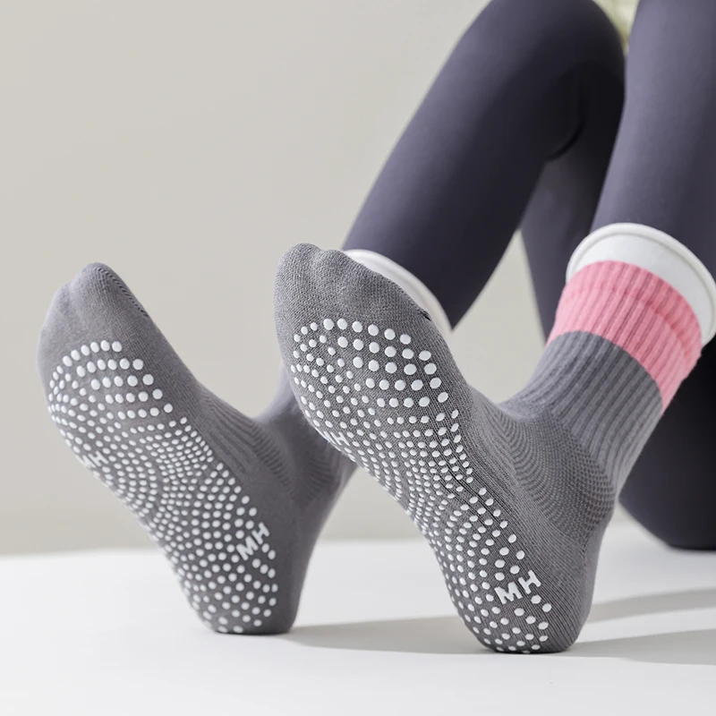 Silicone Non-slip Yoga Socks W - Home Gym Floor 评论和价格