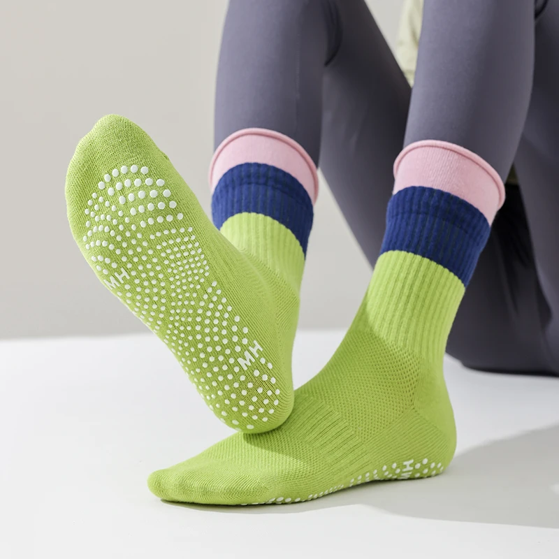 Silicone Non-slip Yoga Socks W - Home Gym Floor 评论和价格