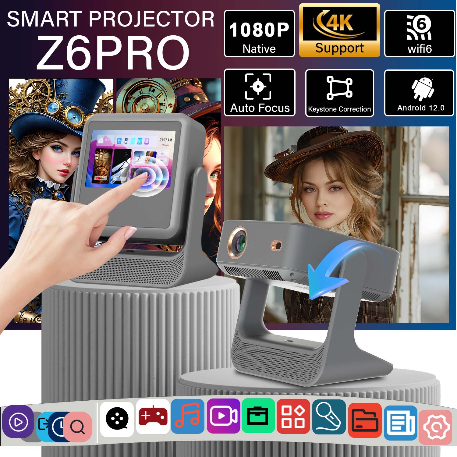 Portable Sports Projector Auto - Home Gym Video 评论和价格