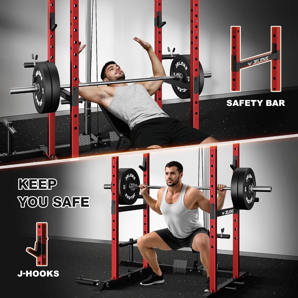 2000LBS Multi Function Squat P - Home Gym Rack With Cables 评论和价格