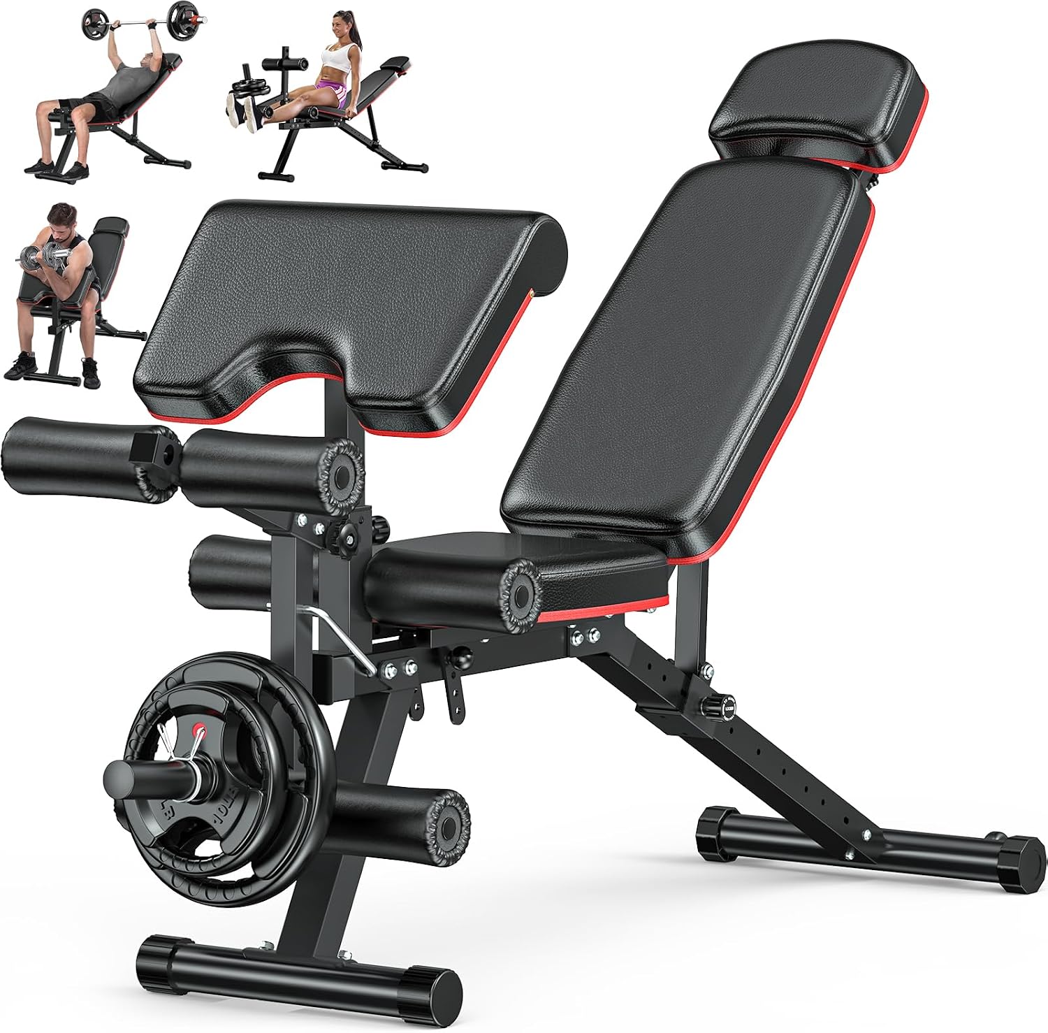 Workout Bench With Leg Extensi - Home Gym With Leg Press 评论和价格