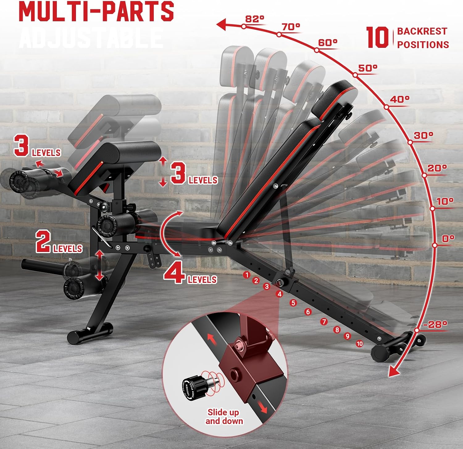 Workout Bench With Leg Extensi - Home Gym With Leg Press 评论和价格