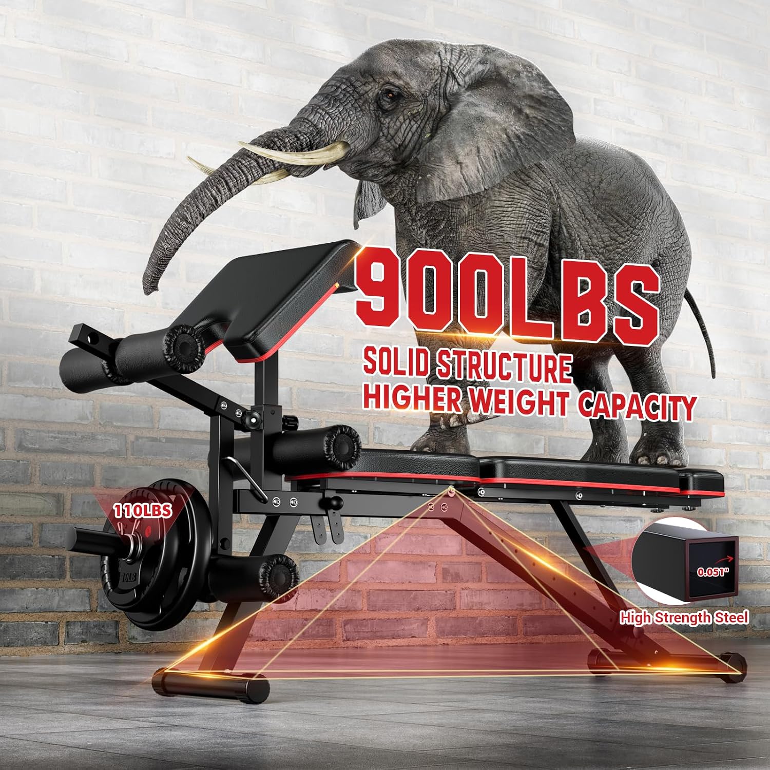 Workout Bench With Leg Extensi - Home Gym With Leg Press 评论和价格