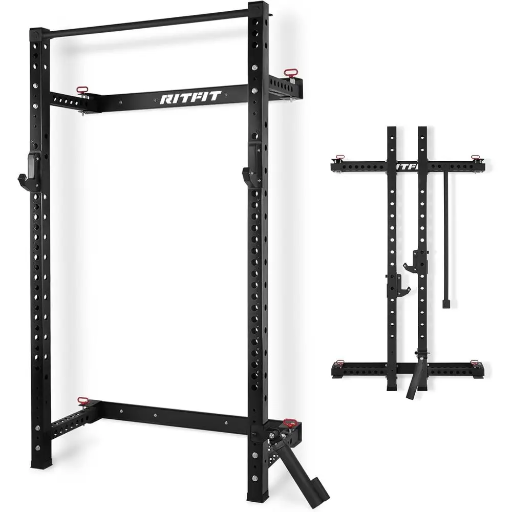 Compact Wall-Mounted Squat Rac - Home Gym Designs 评论和价格