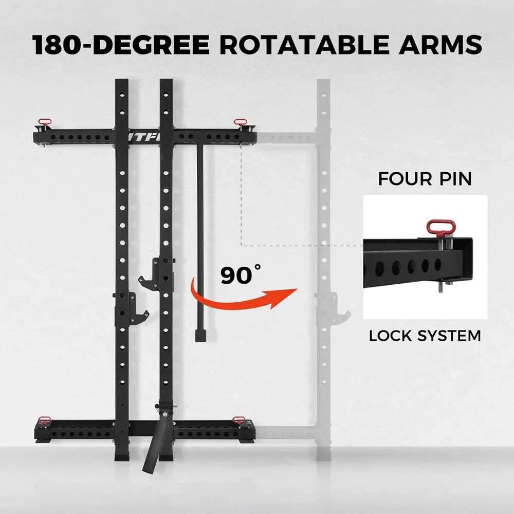 Compact Wall-Mounted Squat Rac - Home Gym Designs 评论和价格
