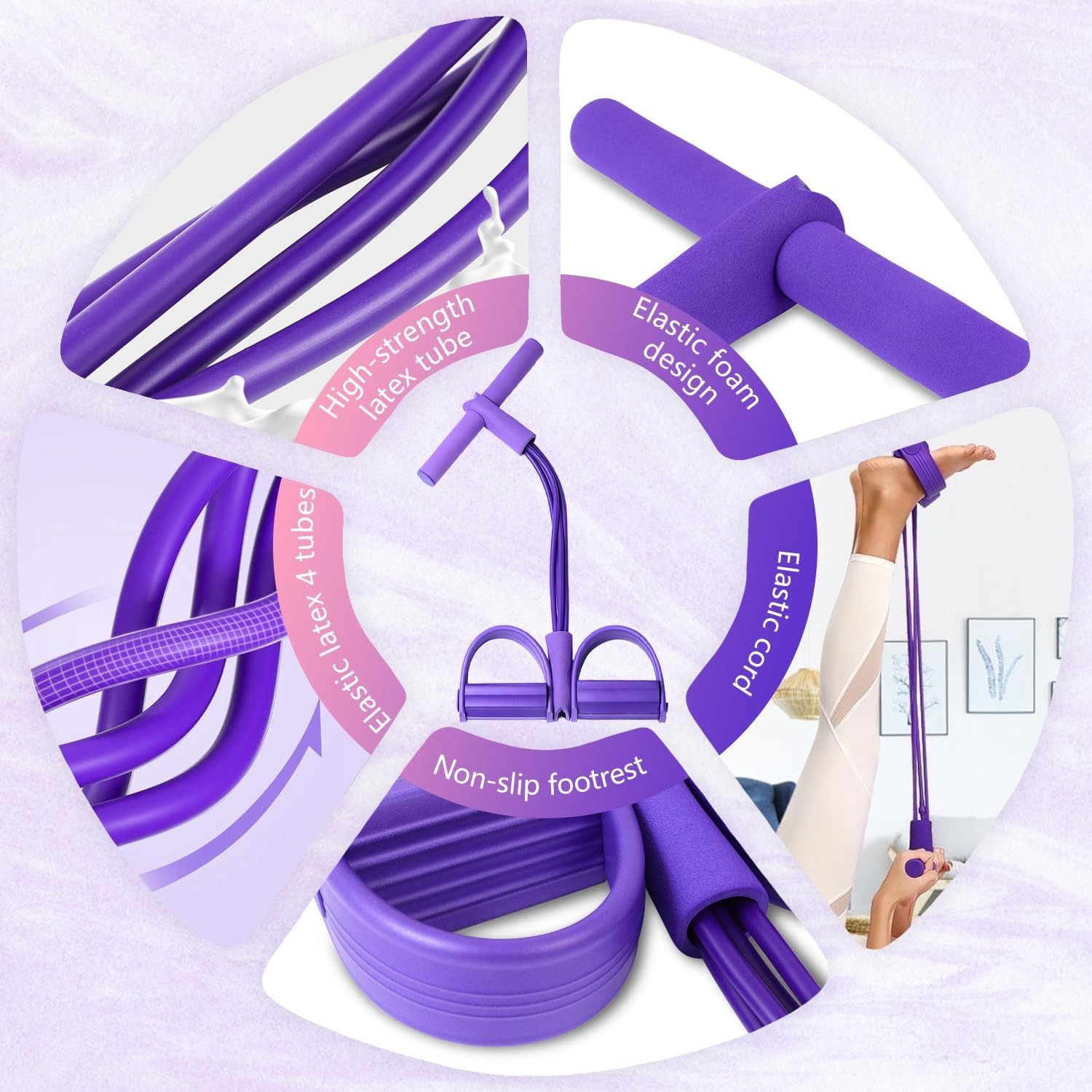 4-Tube Pedal Resistance Band M - Home Gym Needs 评论和价格