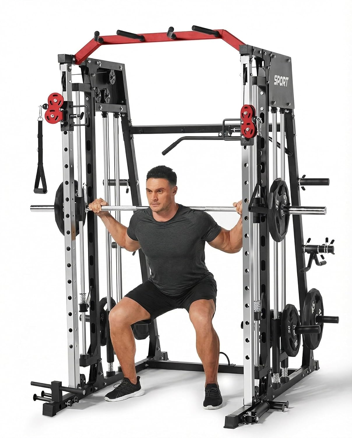 All in One Smith Machine Home  - Home Gym Lat Pulldown 评论和价格