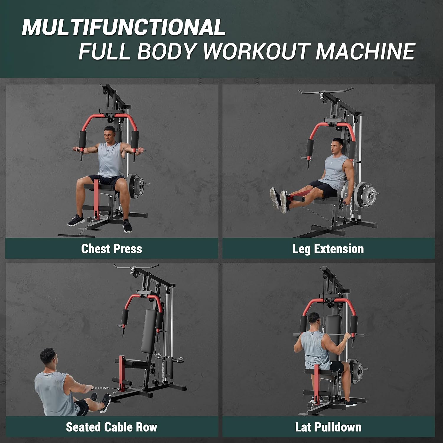 Full-Body Home Gym Machine wit - Home Gym Lat Pulldown 评论和价格