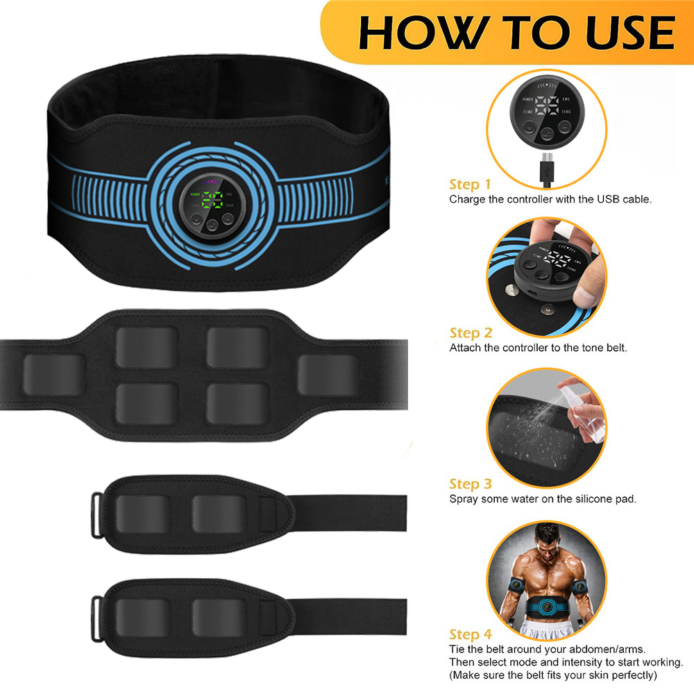 USB Rechargeable Abdominal Mus - Home Gym Needs 评论和价格