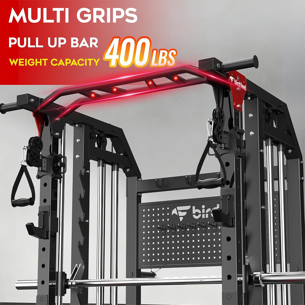 Pooboo Power Cage Multi-Functi - Home Gym Rack With Cables 评论和价格