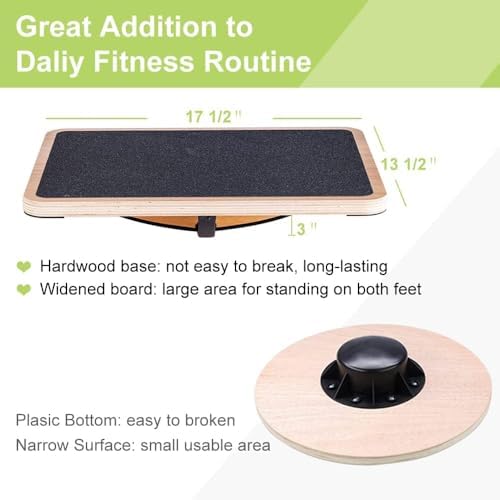 Professional Wooden Balance Bo - Wobble Board Balance 评论和价格