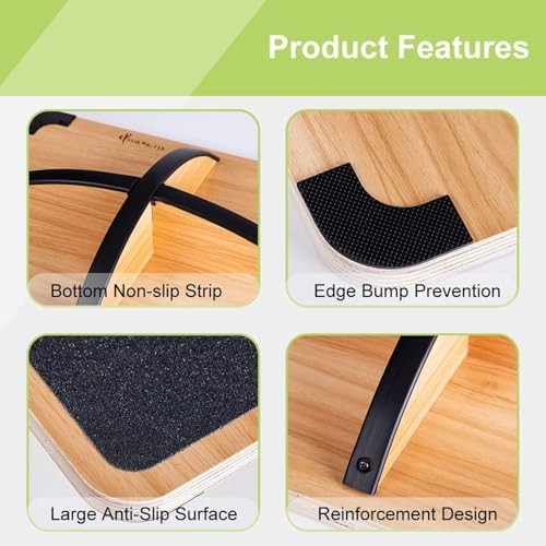 Professional Wooden Balance Bo - Wobble Board Balance 评论和价格