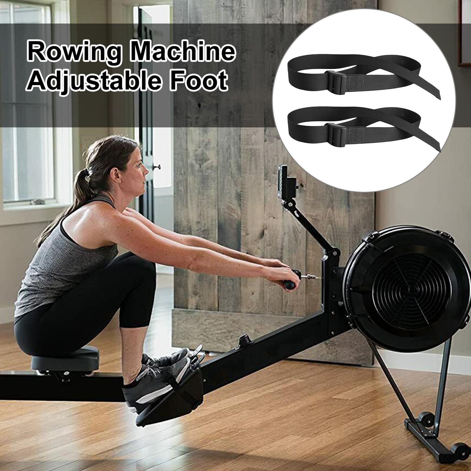 2Pcs Rowing Machine Feet Strap - Home Gym Installation 评论和价格