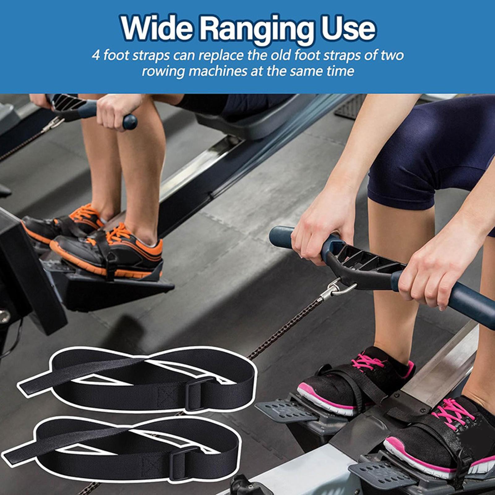 2Pcs Rowing Machine Feet Strap - Home Gym Installation 评论和价格