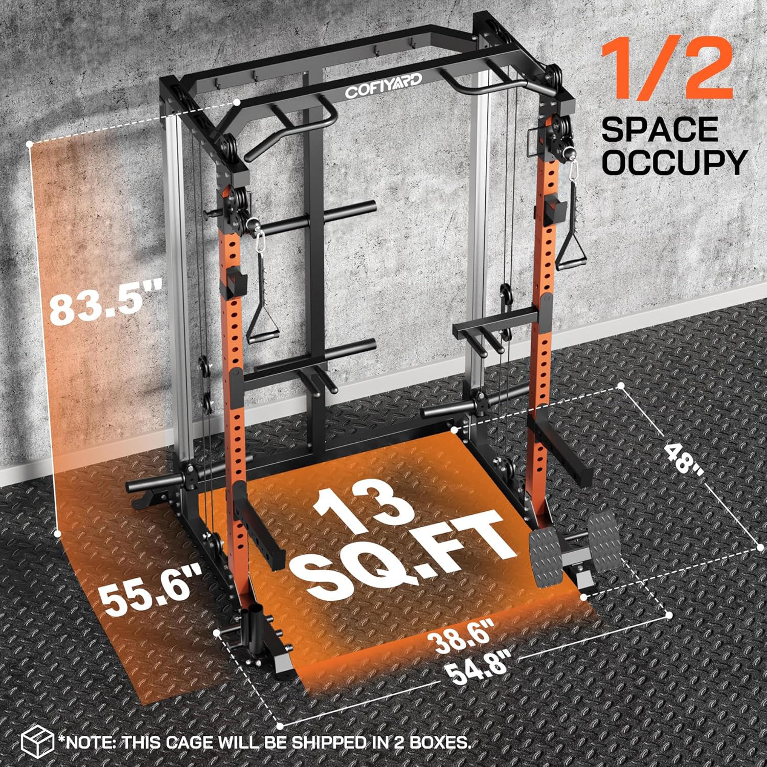 Power Cage, Power Rack with Du - Home Gym Rack With Cables 评论和价格