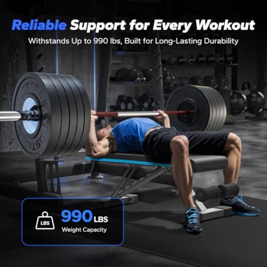 Foldable Weight Bench for Home - Home Gym With Leg Press 评论和价格