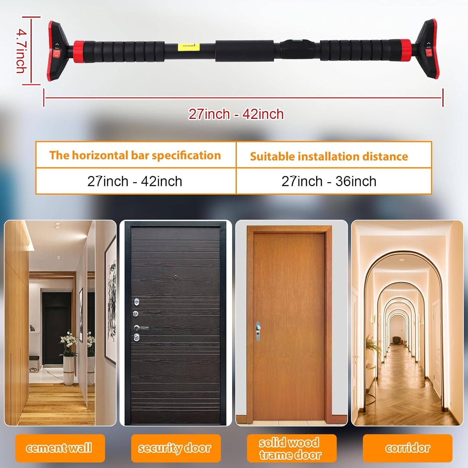 Pull-Up Bar,Chin Up Bar for Do - Home Gym Needs 评论和价格