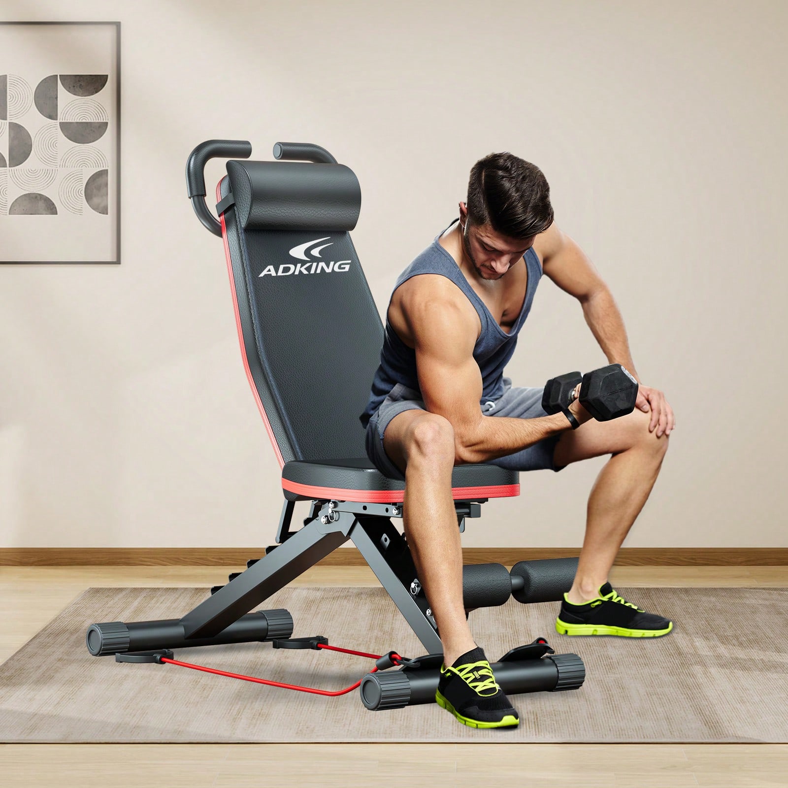 Standard Weight Bench, Bench P - Home Gym With Leg Press 评论和价格