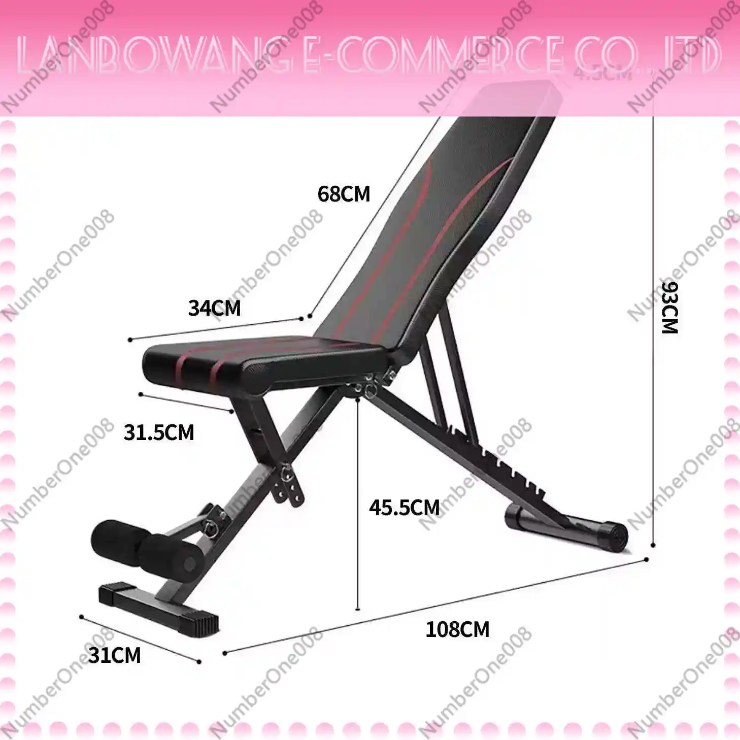 Folding Dumbbell Bench Supine  - Home Gym Installation 评论和价格