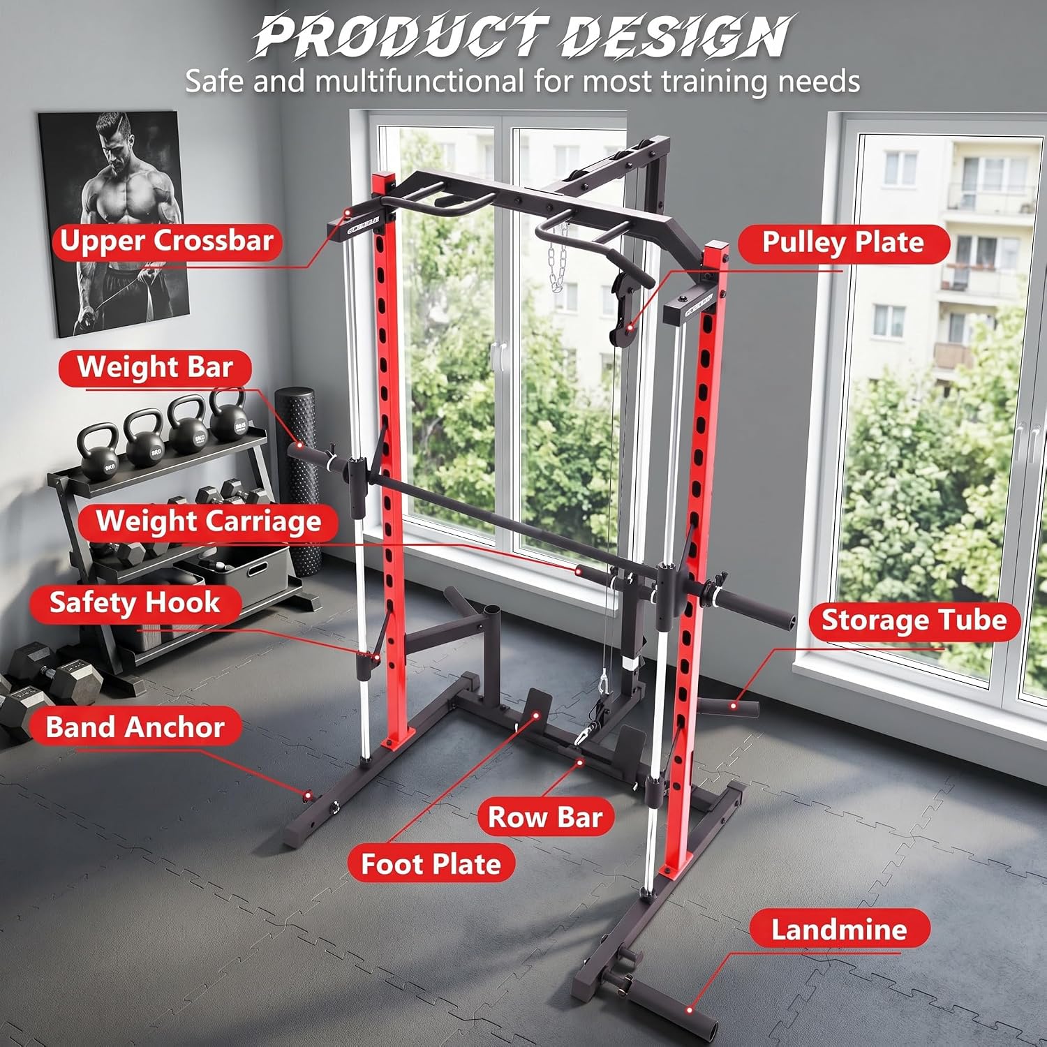 All-in-One Smith Machine Power - Home Gym One Machine 评论和价格
