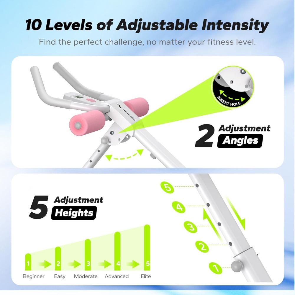 Adjustable Ab Trainer Machine  - Home Gym Foldable 评论和价格