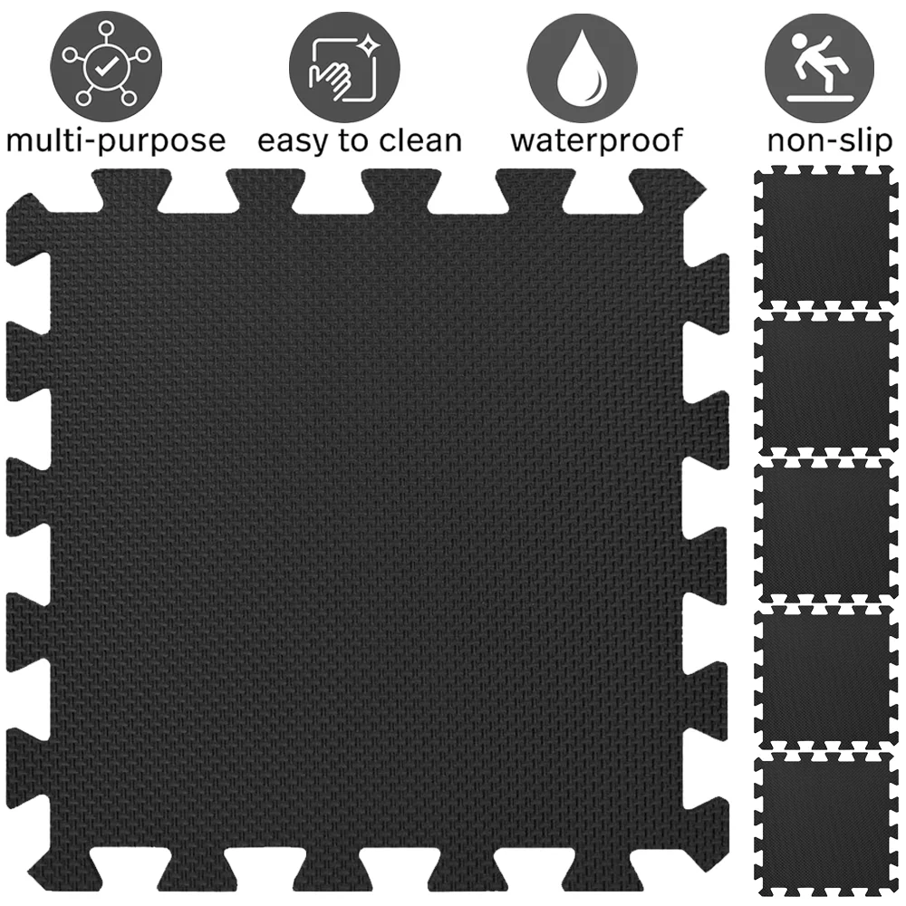 8/16 Pcs Gym Mat Cross-pattern - Home Gym Floor 评论和价格