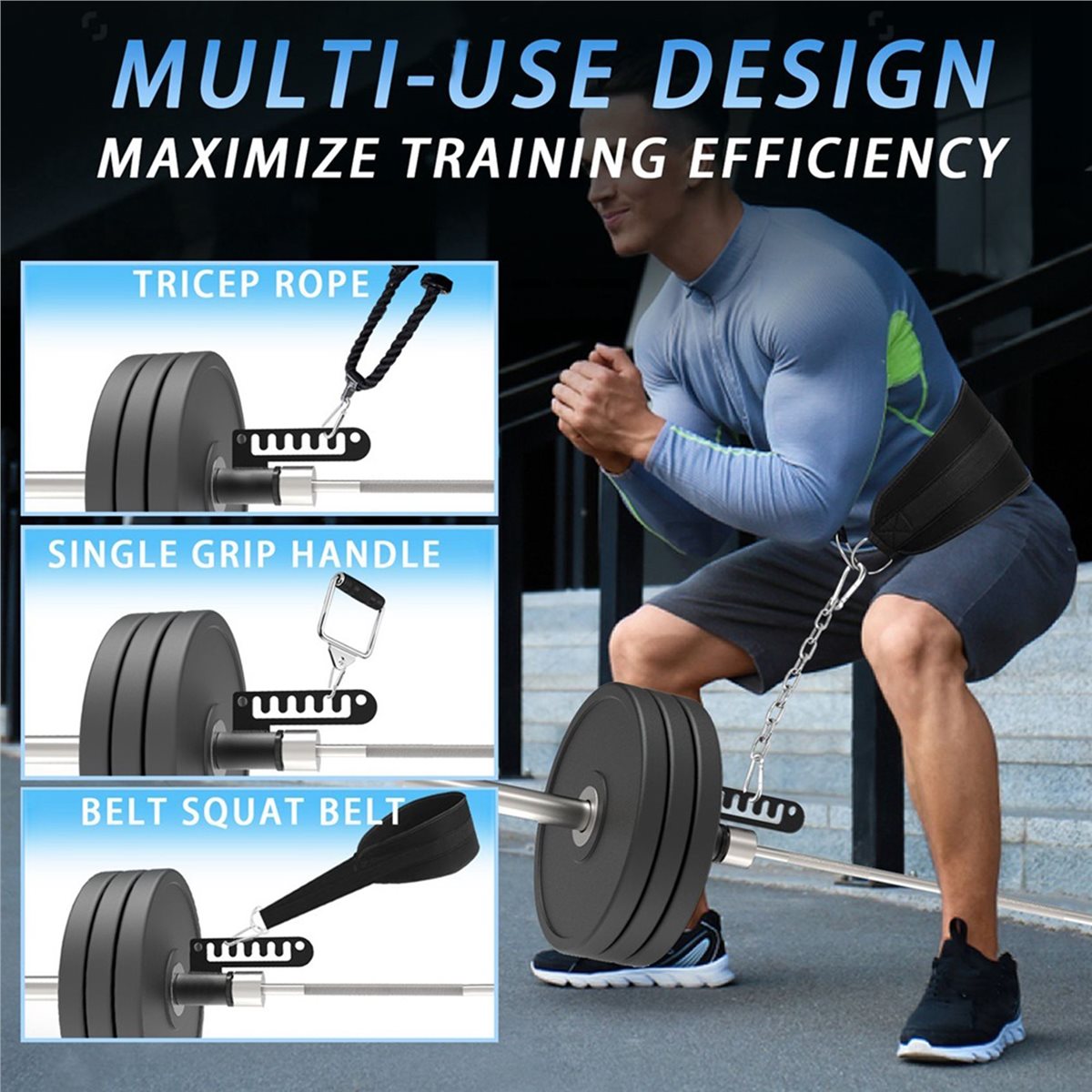 【COUNTDOWN DEAL】 Belt Squat Ba - Home Gym One Machine 评论和价格