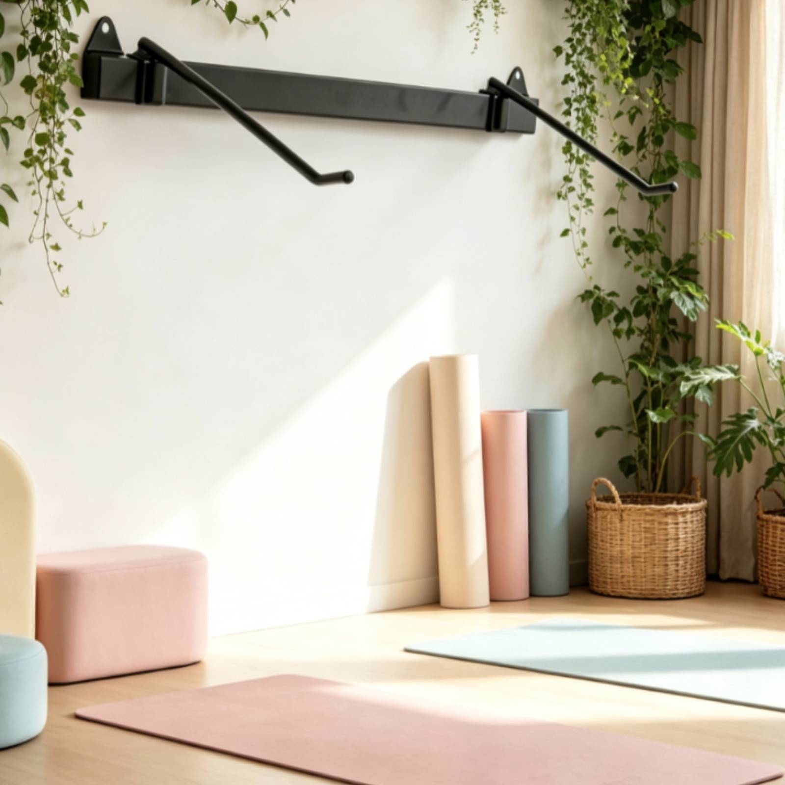 Exercise Mat Storage Rack Meta - Home Gym Installation 评论和价格