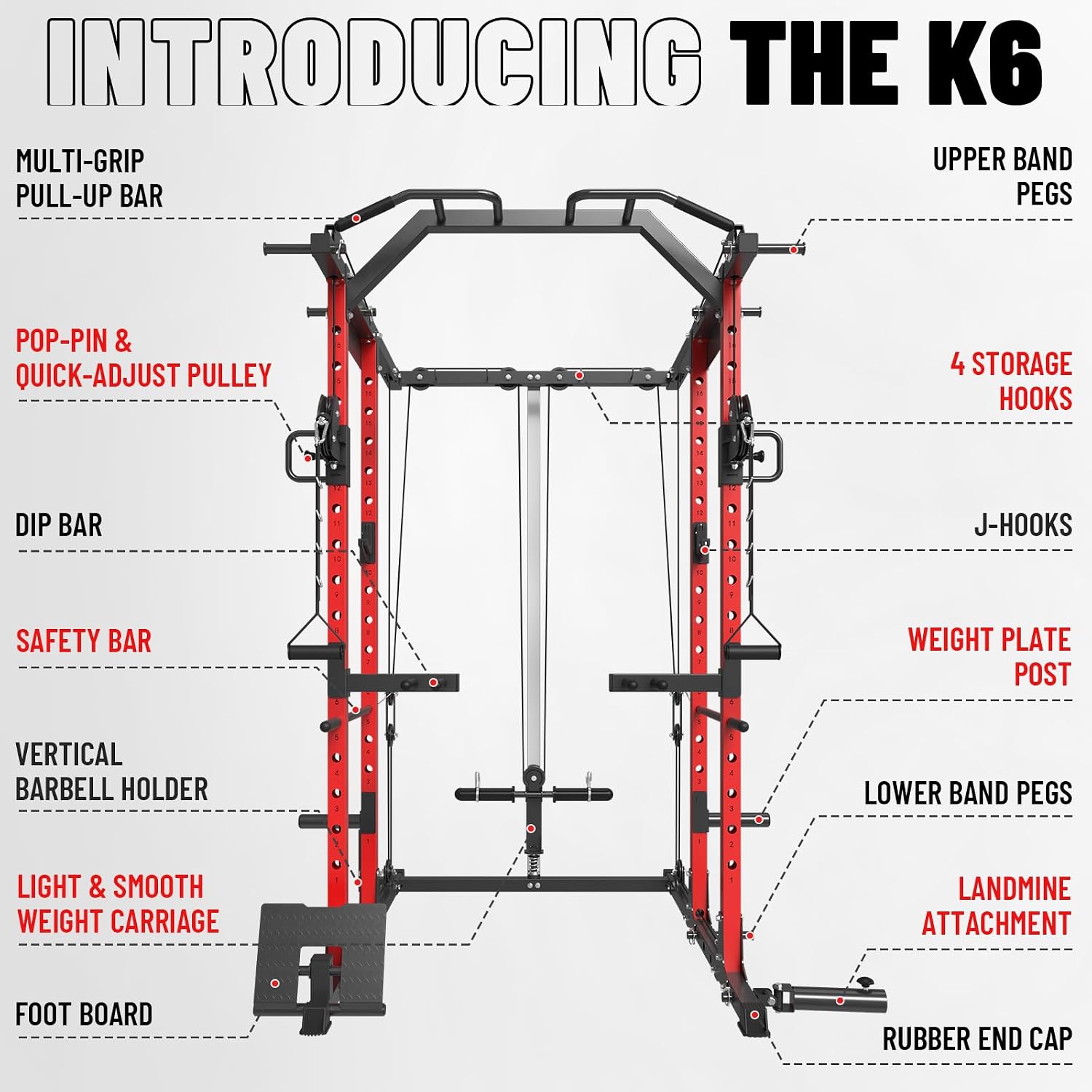 Power Cage with Cable Crossove - Home Gym Lat Pulldown 评论和价格