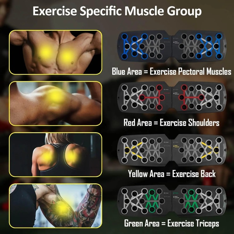 Foldable Push Up Board with Re - Home Gym Needs 评论和价格