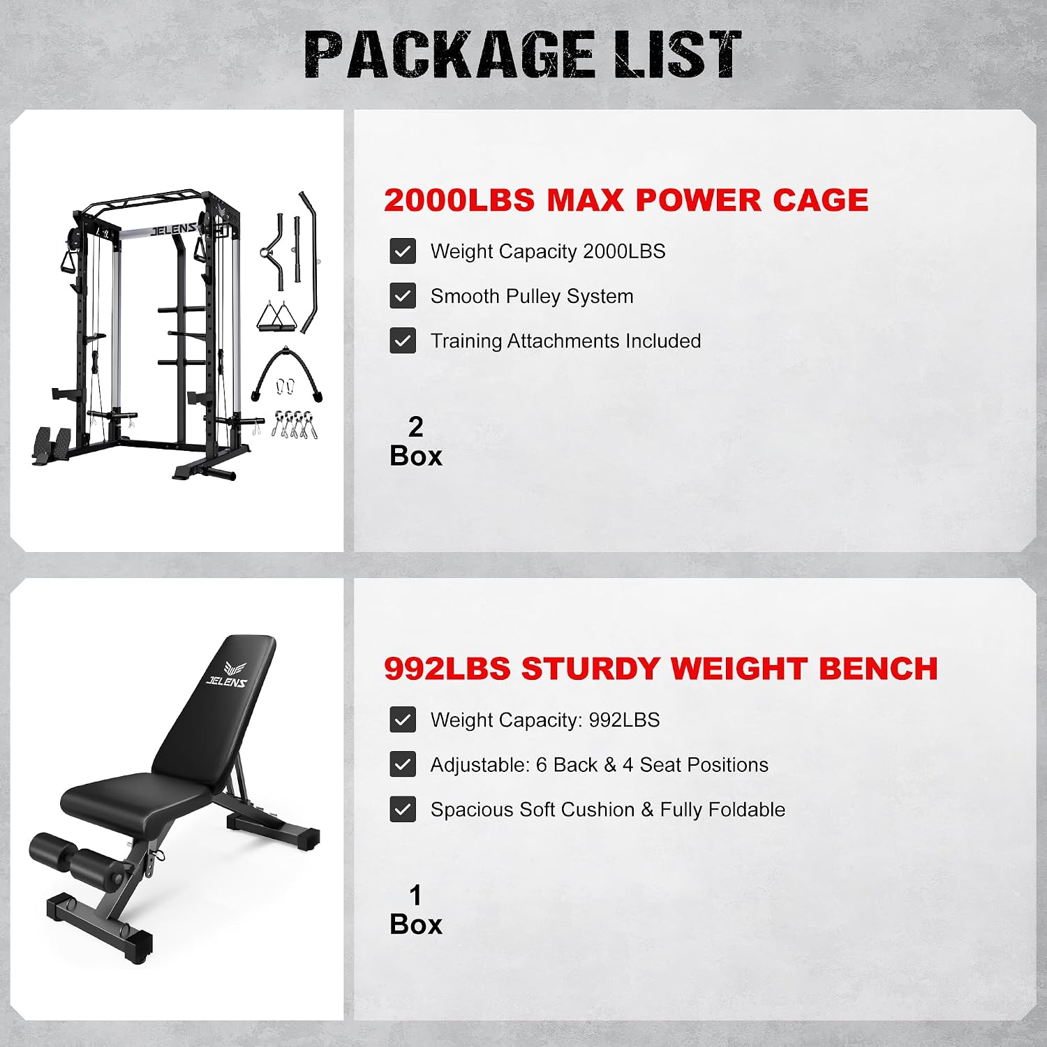 2000LBS Multi-Function Power C - Home Gym Rack With Cables 评论和价格